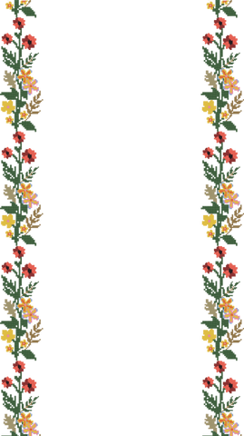 seamless pattern pixel art floral border transparent background vintage style - Download Free Stock Videos Pikwizard.com