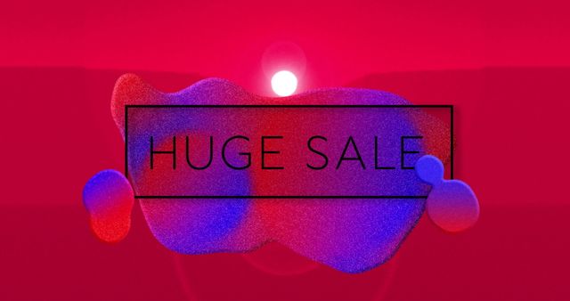 Huge Sale Banner with Colorful Abstract Background Design - Download Free Stock Images Pikwizard.com