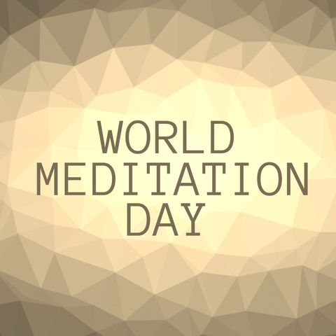world meditation day poster with geometric patterns - Download Free Stock Templates Pikwizard.com