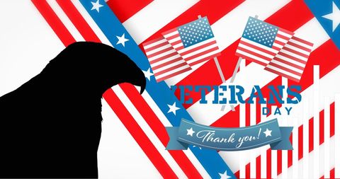 Veterans Day Celebration with American Symbols