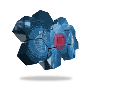 Transparent Hexagonal Cardiovascular Interface Technology Concept - Download Free Stock Videos Pikwizard.com