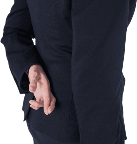 Businesswoman Crossing Fingers Hand Gesture Transparent