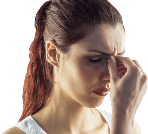 transparent woman experiencing headache close-up - Download Free Stock Videos Pikwizard.com