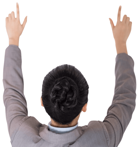 Confident Businesswoman Gesturing and Pointing on Transparent Background - Download Free Stock Videos Pikwizard.com