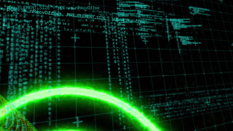 Futuristic Data Visualization with Neon Waves