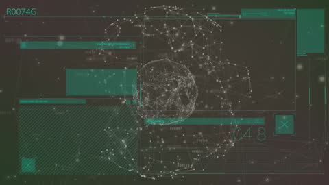 Digital Globe with Network Connections and Interface