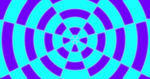 Hypnotic Purple and Blue Neon Spiral Pattern