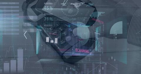 Wireless Payments Concept with Graphs and Smartphone - Download Free Stock Images Pikwizard.com