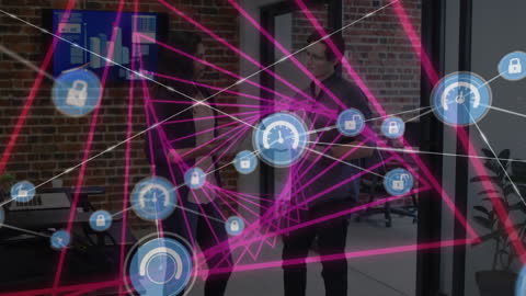 Digital Technology Network Overlay with Business Discussion