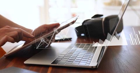 Financial Data Analysis on Digital Devices - Download Free Stock Images Pikwizard.com