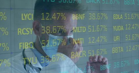 Healthcare Professional Analyzing Data with Technological Innovation