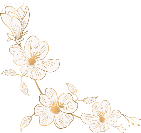 Elegant transparent floral branch for decorative elegance