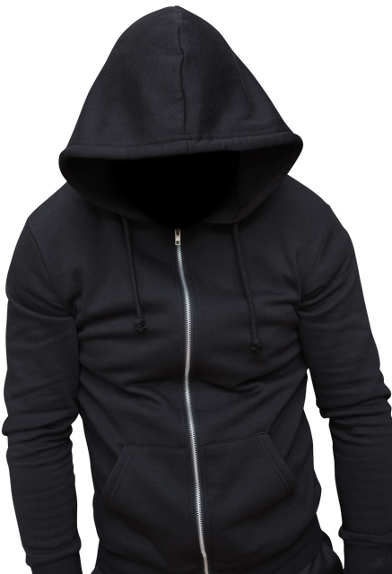 Mysterious Figure Wearing Black Hoodie on Transparent Background - Download Free Stock Videos Pikwizard.com