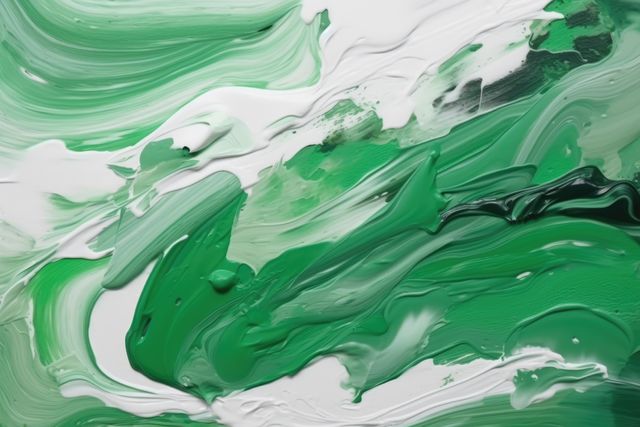 Close up of white and green paint, created using generative ai technology - Download Free Stock Photos Pikwizard.com