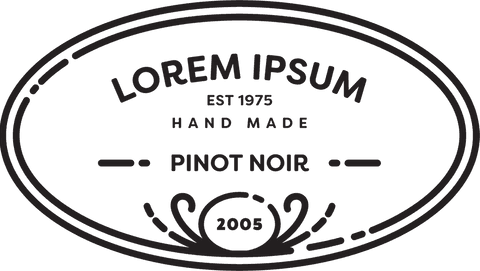 Handmade Pinot Noir Label on Transparent Background - Download Free Stock Videos Pikwizard.com