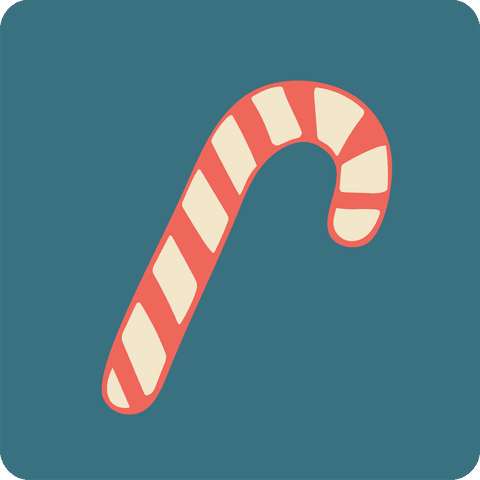 candy cane christmas icon on transparent background - Download Free Stock Videos Pikwizard.com