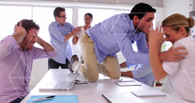 Stressful Office Conflict Situation with Mixed Emotions - Download Free Stock Images Pikwizard.com