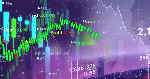 Financial Data Analysis with Stock Market Trends and Graphs - Download Free Stock Images Pikwizard.com
