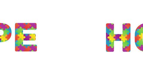 Colorful Puzzle Piece Hope Concept on White Background - Download Free Stock Images Pikwizard.com