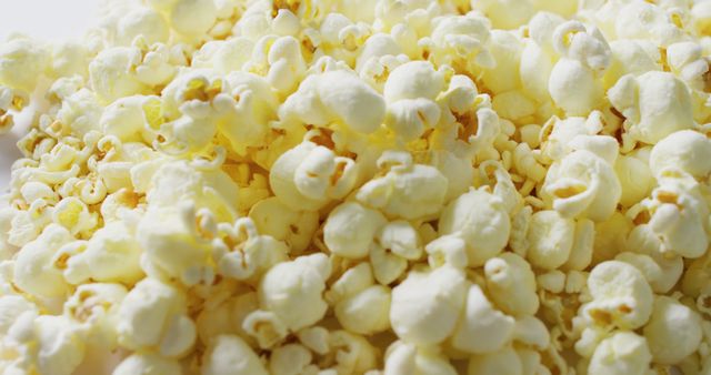 Close-Up of Freshly Popped Popcorn on White Background - Download Free Stock Images Pikwizard.com