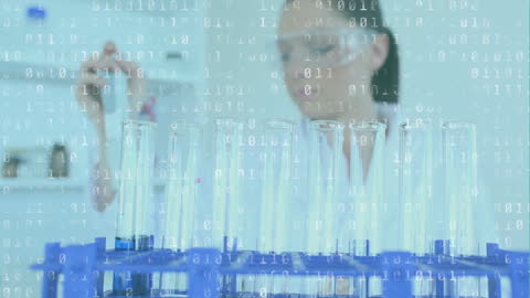 Scientist Analyzing Data in Laboratory Experiment