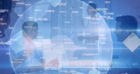 Global Connections with Business Professionals in Discussion