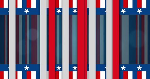 Abstract Stars and Stripes Patriotic Pattern