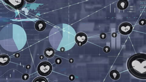 Digital Networking with Data Over Cityscape