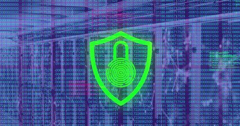 cyber security with digital lock icon and data overlay - Download Free Stock Images Pikwizard.com