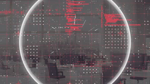 Digital Finance Analytics Overlaid on Modern Workspace