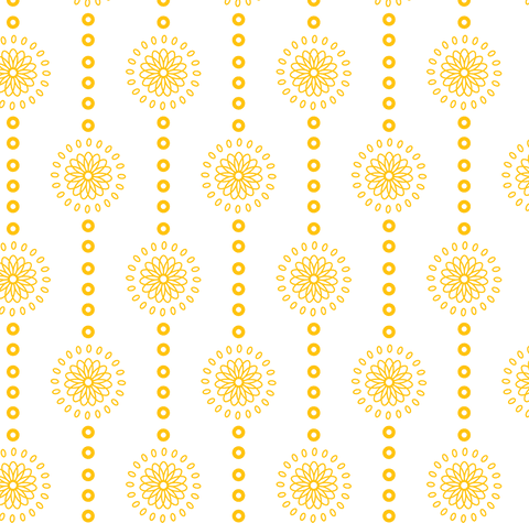 Seamless Yellow Floral Pattern on Transparent Background - Download Free Stock Videos Pikwizard.com