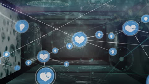 Digital Network Connectivity with Data Icons
