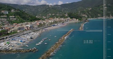 Idyllic Mediterranean Coastal Village with Boats in Turquoise Sea