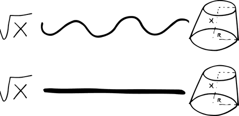 Black abstract design pattern on transparent background