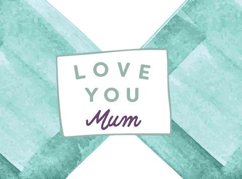 Love You Mum Text on Watercolor Background Transparent - Download Free Stock Videos Pikwizard.com