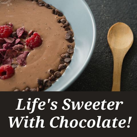 chocolate dessert bowl highlight with fruits and nuts - Download Free Stock Templates Pikwizard.com