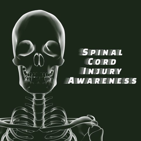 skeleton illustration highlighting spinal cord injury awareness - Download Free Stock Templates Pikwizard.com