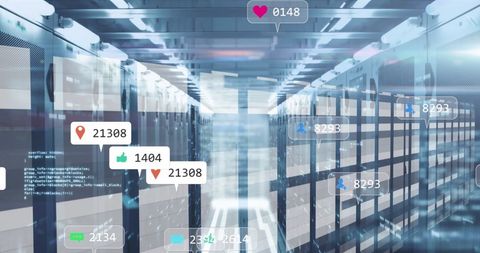 Digital Data Processing with Social Media Analytics Over Servers - Download Free Stock Images Pikwizard.com