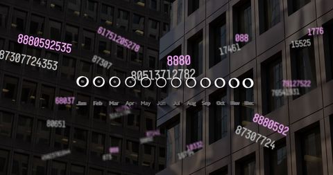 Digital Data Streams Flow Over Urban Skyline Concept