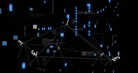 Digital Currency Network Over Data Landscape - Download Free Stock Images Pikwizard.com
