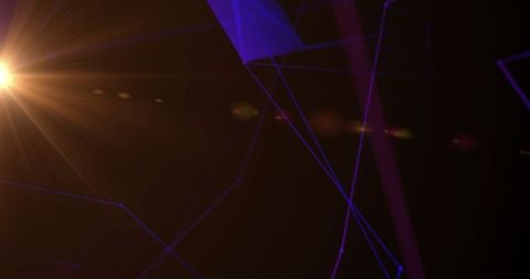 Digital Abstract Geometric Shapes with Light Flares - Download Free Stock Images Pikwizard.com