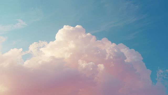 Majestic Cumulus Cloud in Stunning Blue Sky