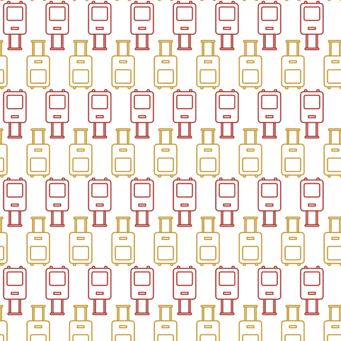 Transparent Illustration of Red and Yellow Suitcase Pattern - Download Free Stock Videos Pikwizard.com