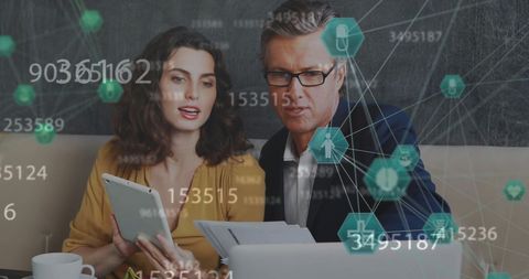 Business People Analyzing Digital Interface with Medical Data Visualization - Download Free Stock Images Pikwizard.com