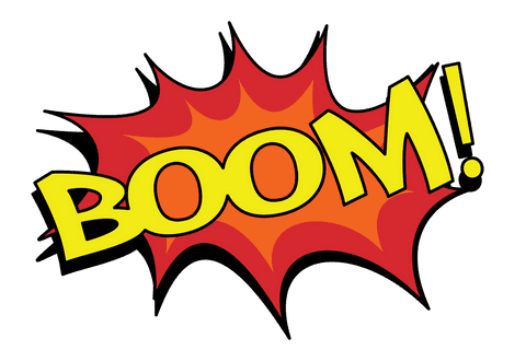 Comic Boom Text Digital Illustration on Transparent Background - Download Free Stock Videos Pikwizard.com
