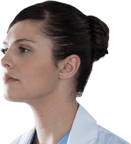 transparent profile of pensive female scientist considerations of research - Download Free Stock Videos Pikwizard.com