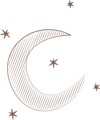 hatched crescent moon with stars on transparent background - Download Free Stock Videos Pikwizard.com