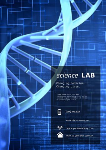 DNA Double Helix with Innovative Biotech Theme - Download Free Stock Templates Pikwizard.com