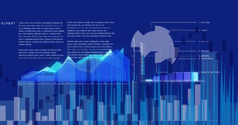 Futuristic Data Visualization with Digital Graphs and Technology