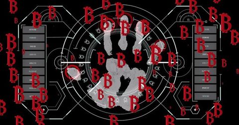 Blockchain Security and Digital Currency Interface Concept